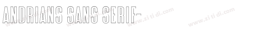 Andrians Sans Serif字体转换